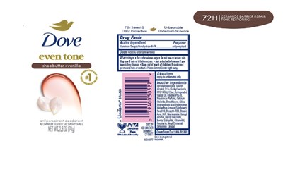Artwork (Dove Even Tone Shea Butter And Vanilla Antiperspirant Deodorant   Artwork)